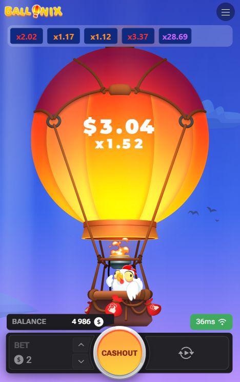 BalloniX gioco di crash